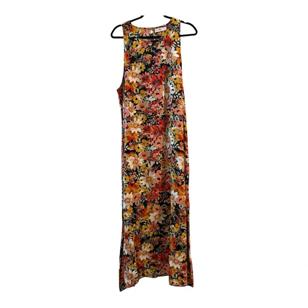 Natural Life Floral Patterned maxi Dress with same pockets L/XL - Picture 2 of 9